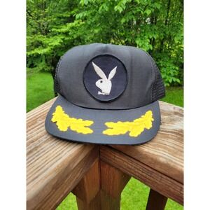 Vintage 80s Playboy Snapback Hat Scrambled Eggs Made in USA
